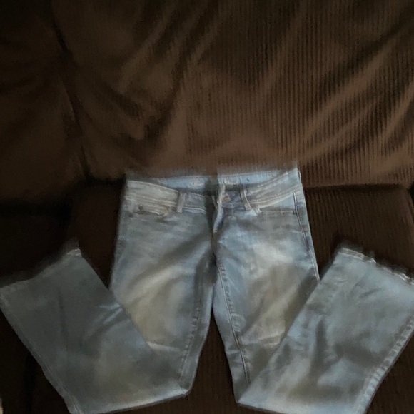 American Eagle Outfitters Denim - American Eagle Outfitters Light Blue Straight Leg Jeans